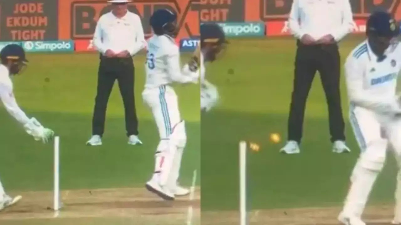 Foakes's attempt to dismiss Bumrah | X