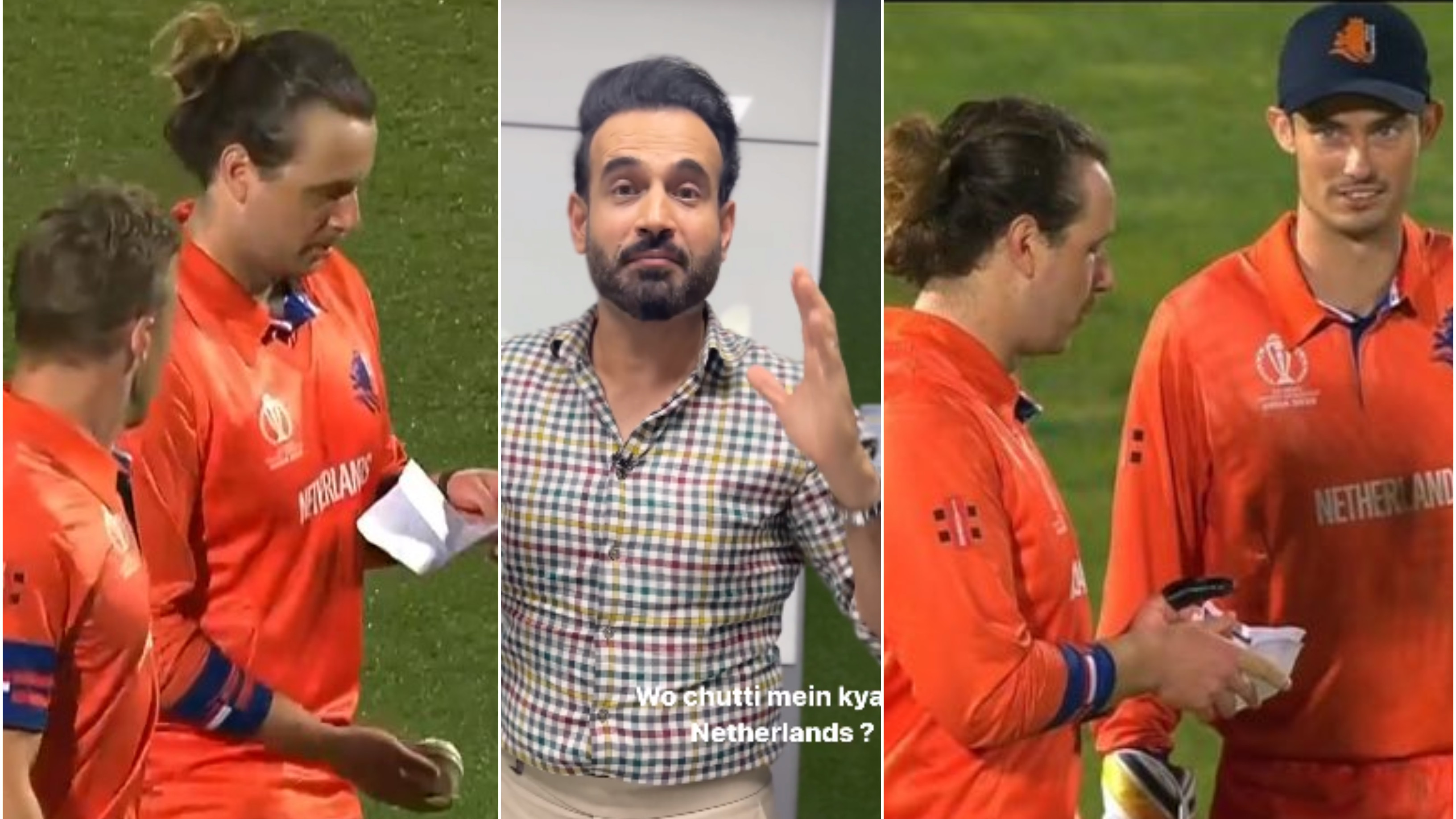 CWC 2023: WATCH – “Chitthi nahi Taqdeer hai,” Irfan Pathan asks Dutch players to reveal secret of paper after win over South Africa