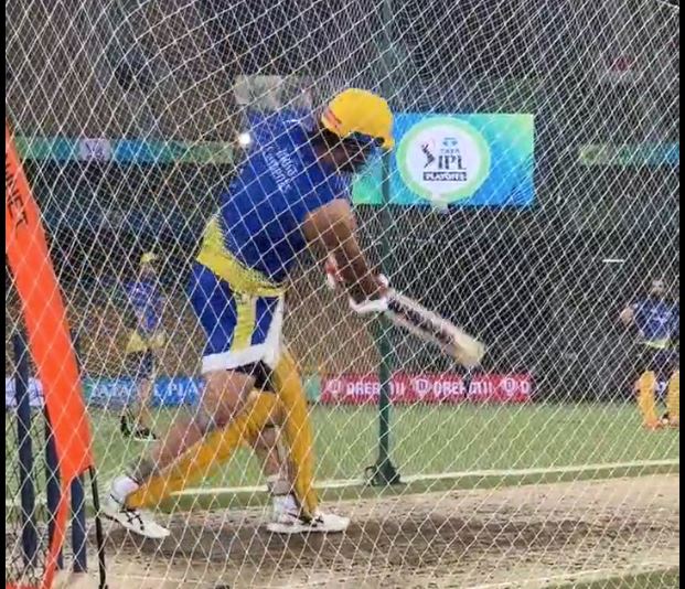 MS Dhoni During nets | CSK