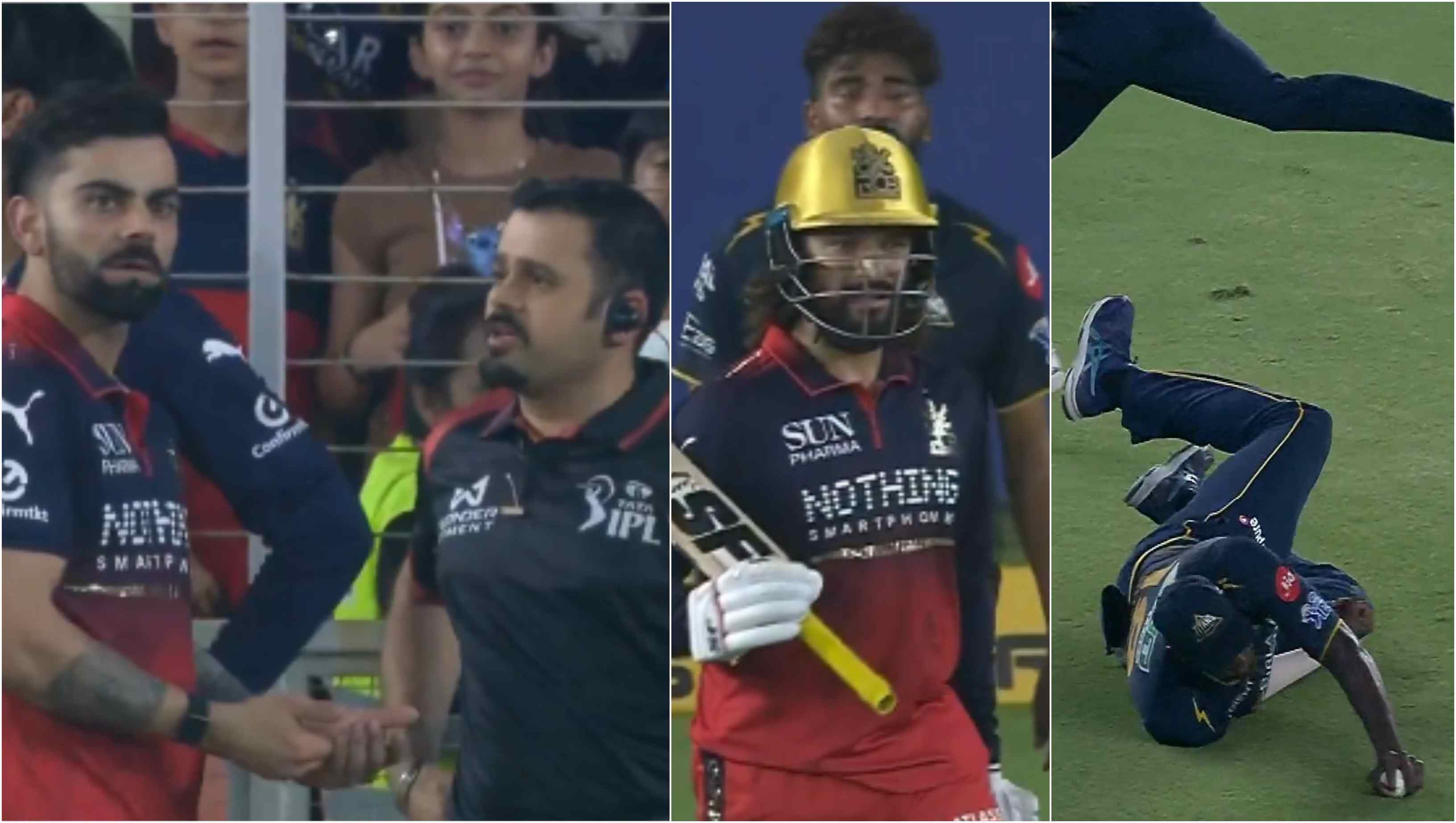 Virat Kohli and RCB appeared unconvinced with Jason Holder's catch to dismiss Rajat Patidar | X