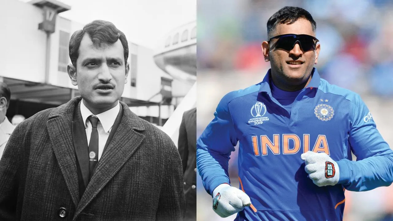 Ajit Wadekar and MS Dhoni | Twitter