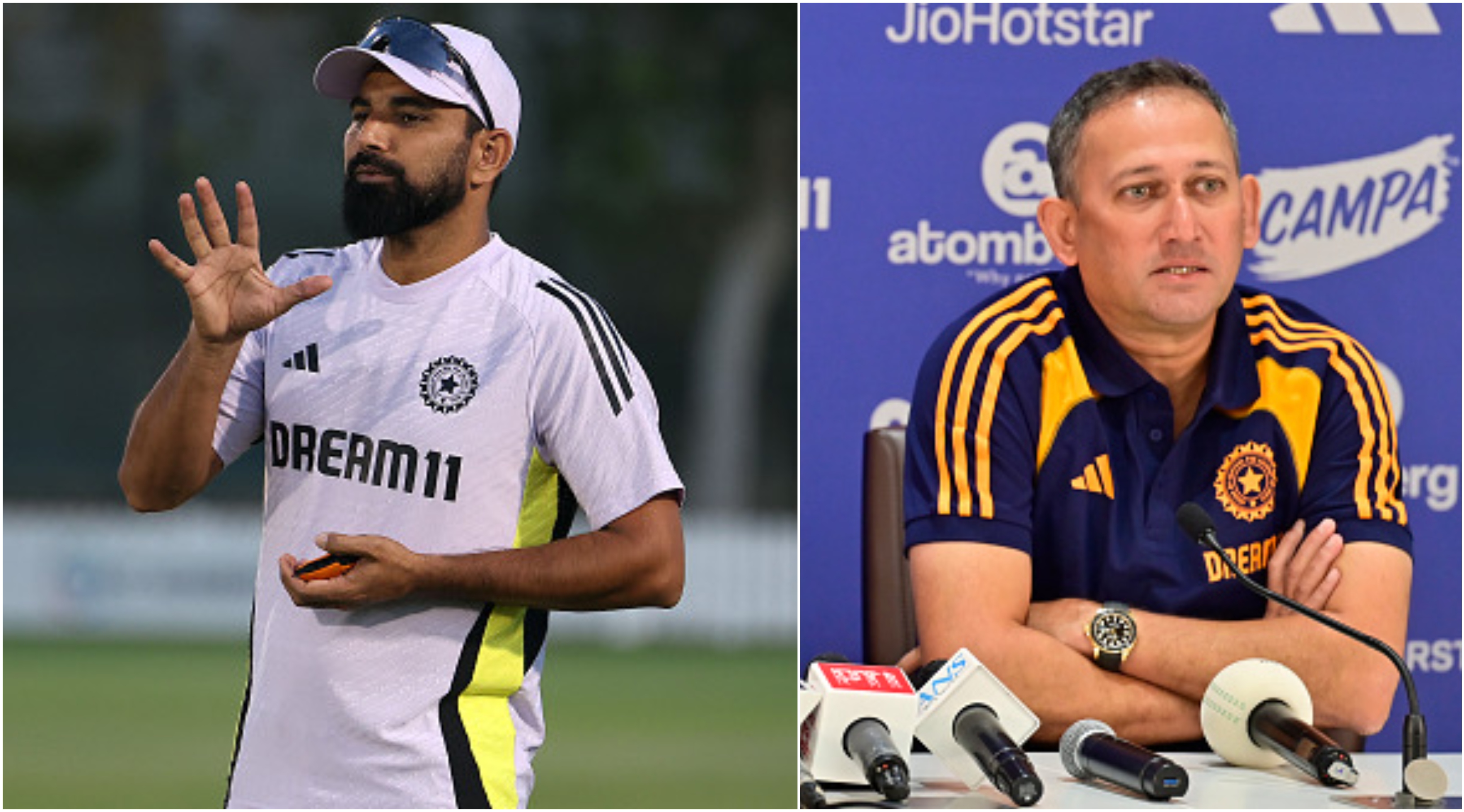 Mohammad Shami and Ajit Agarkar | Getty