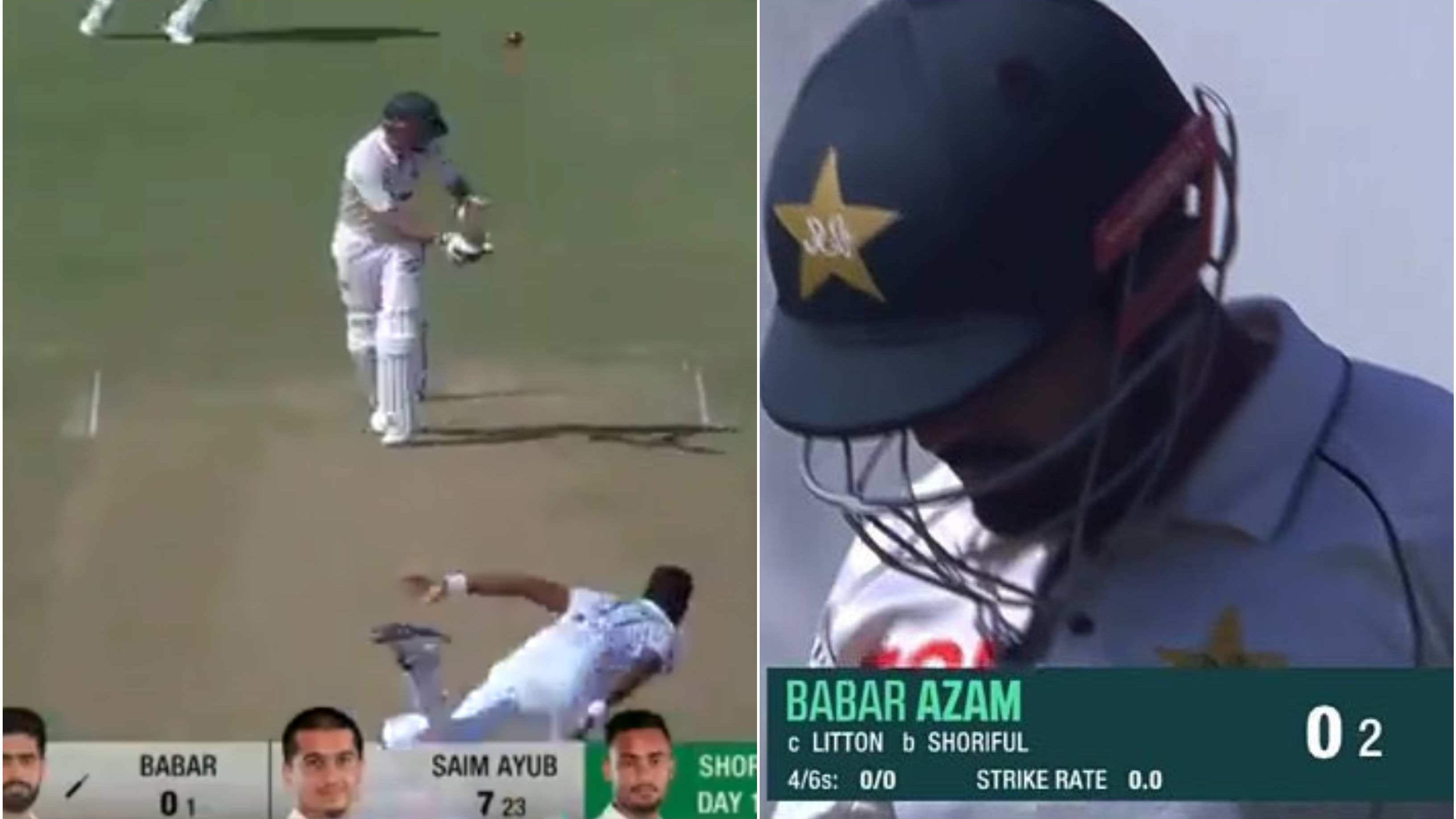 PAK v BAN 2024: WATCH – Fans troll Babar Azam mercilessly as he bags two-ball duck in Rawalpindi Test vs Bangladesh