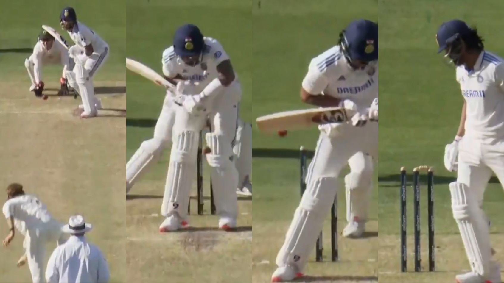 WATCH- KL Rahul suffers from brain fade and loses his wicket in the most peculiar way