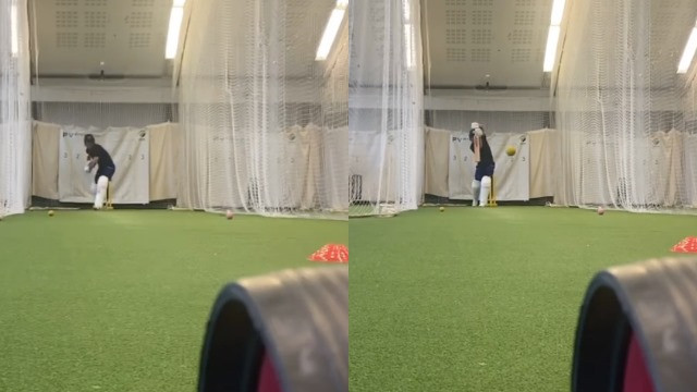 IPL 2021: WATCH – AB de Villiers hits a fierce shot straight to an iPhone during nets session 