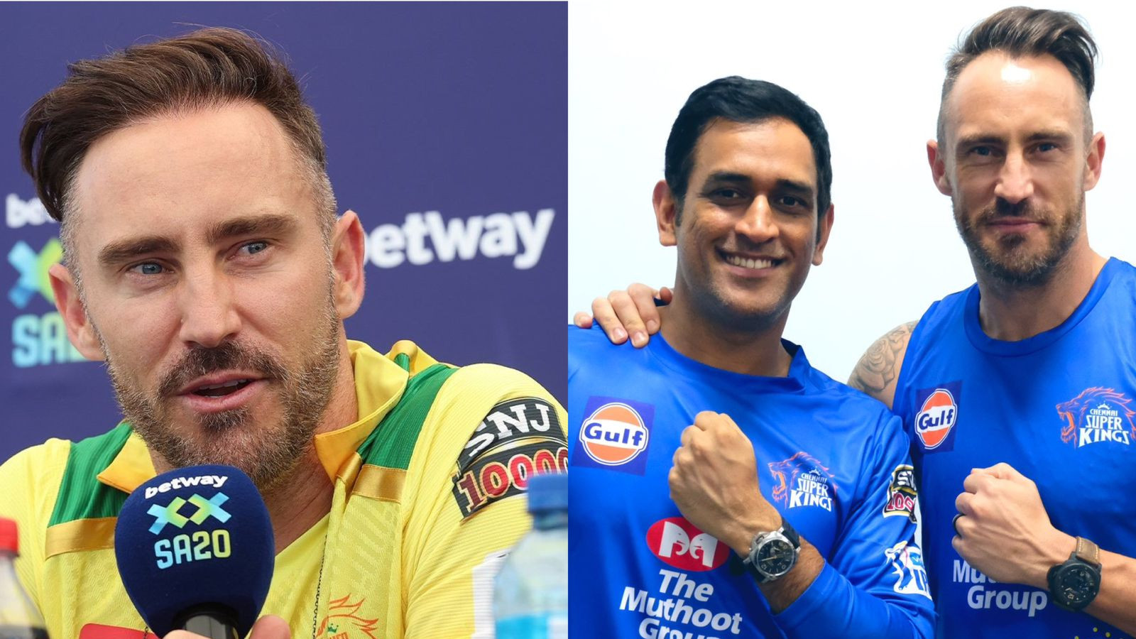 “Very lucky to have played under him,” Faf du Plessis speaks highly of MS Dhoni’s leadership skills