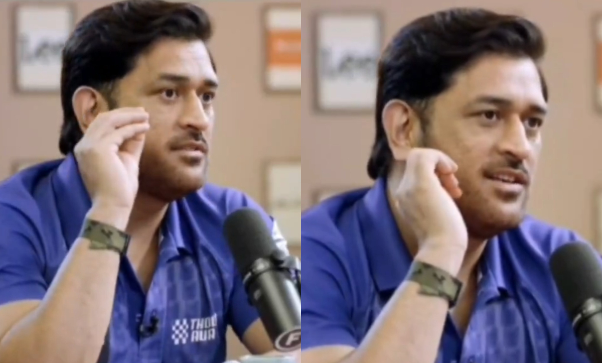 MS Dhoni makes his podcast debut for Dhoni app | X