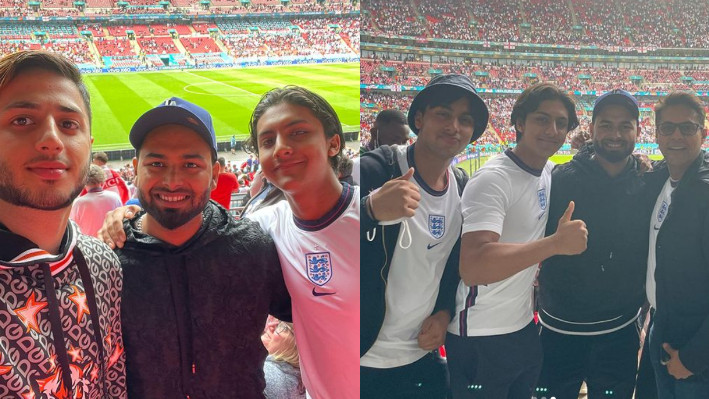 Rishabh Pant turns up at the Wembley Stadium to watch Euro Cup 2020 