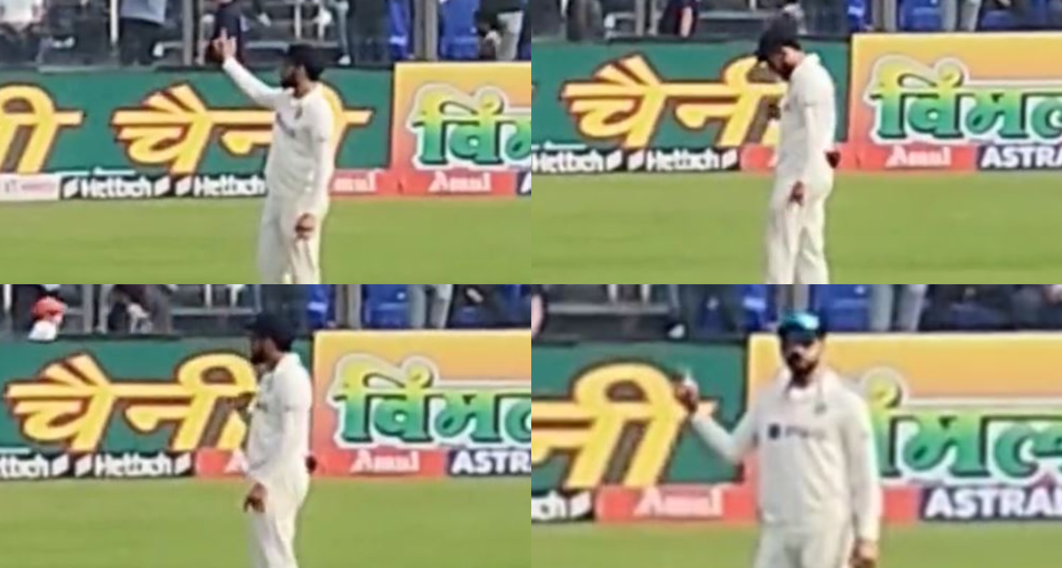 Kohli gesturing crowd to stop chanting RCB and shout for India instead | Twitter