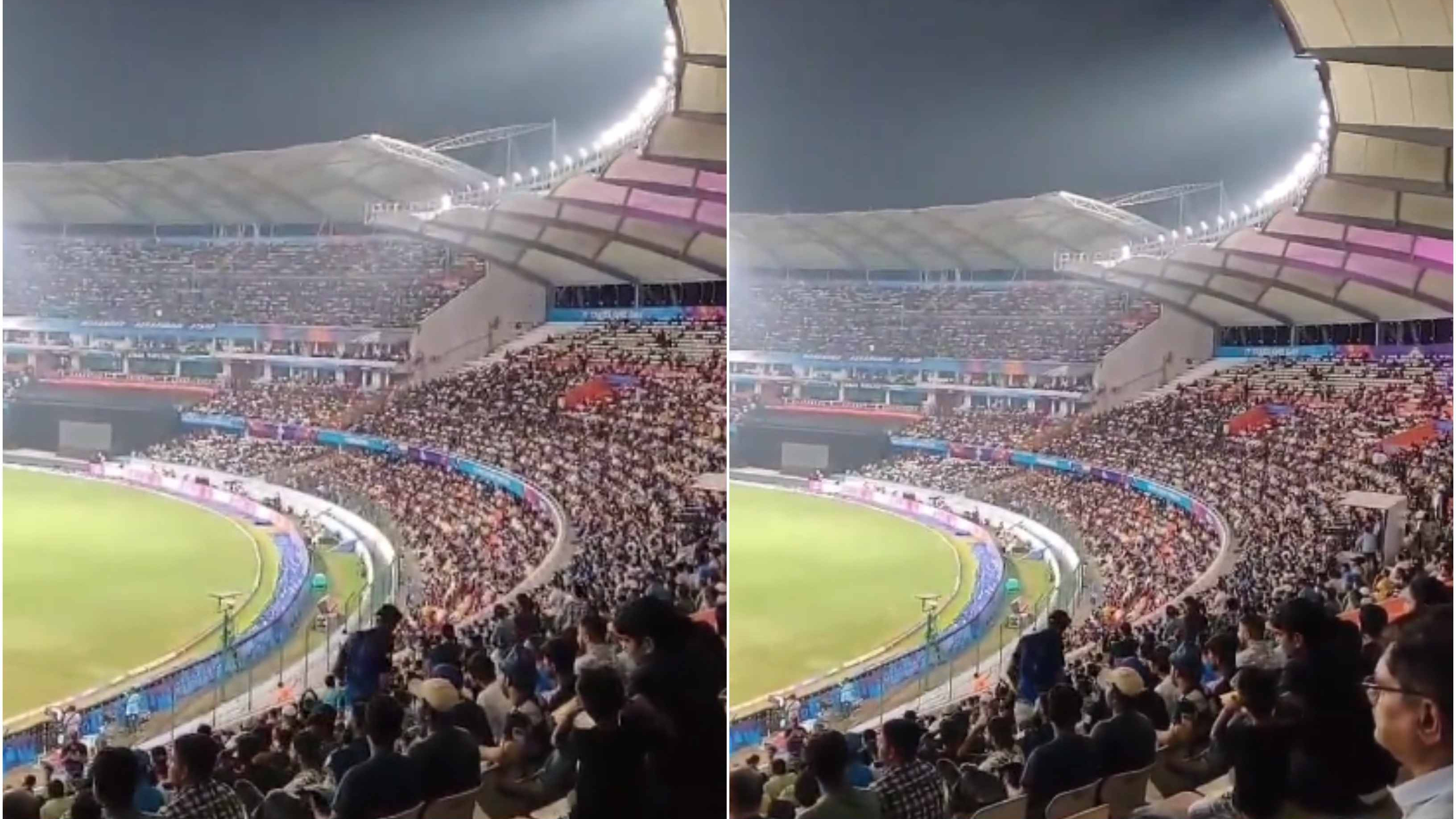 CWC 2023: WATCH – ‘Pakistan Jeetega’ chant echoes in Hyderabad stadium during Pakistan-Sri Lanka clash