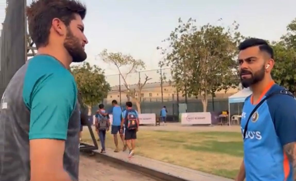 Virat Kohli and Shaheen Afridi | PCB (Screengrab)