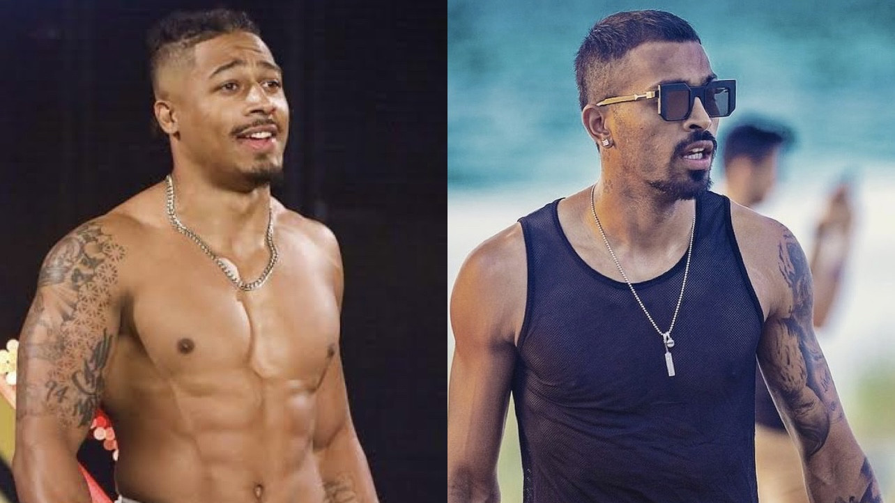 Twitterati react to striking resemblance of WWE star Carmelo Hayes to Hardik Pandya