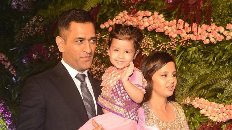 MS Dhoni with his family | Instagram