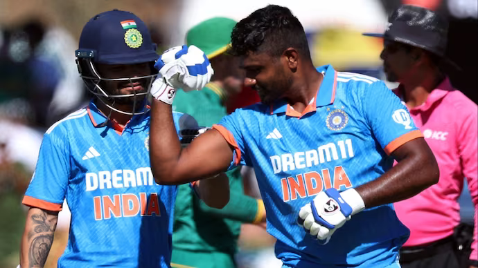 Sanju Samson's maiden ODI ton helped India win the 3rd ODI and series 2-1 | X