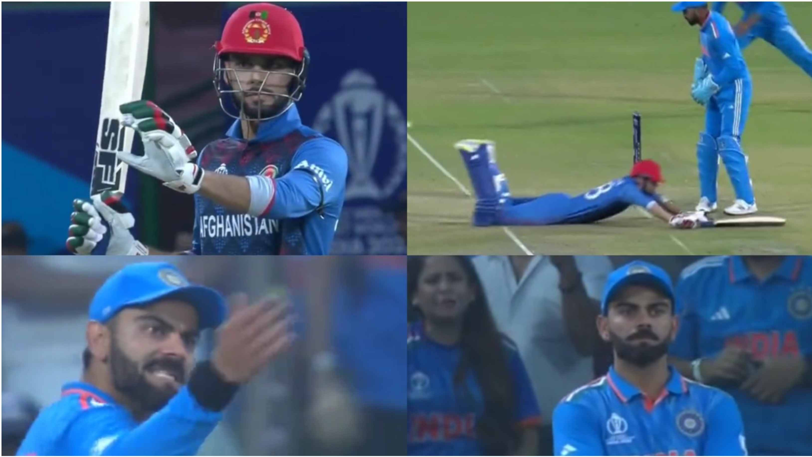 CWC 2023: WATCH – Virat Kohli upset after missed run-out chance involving Naveen-ul-Haq; crowd erupts into 