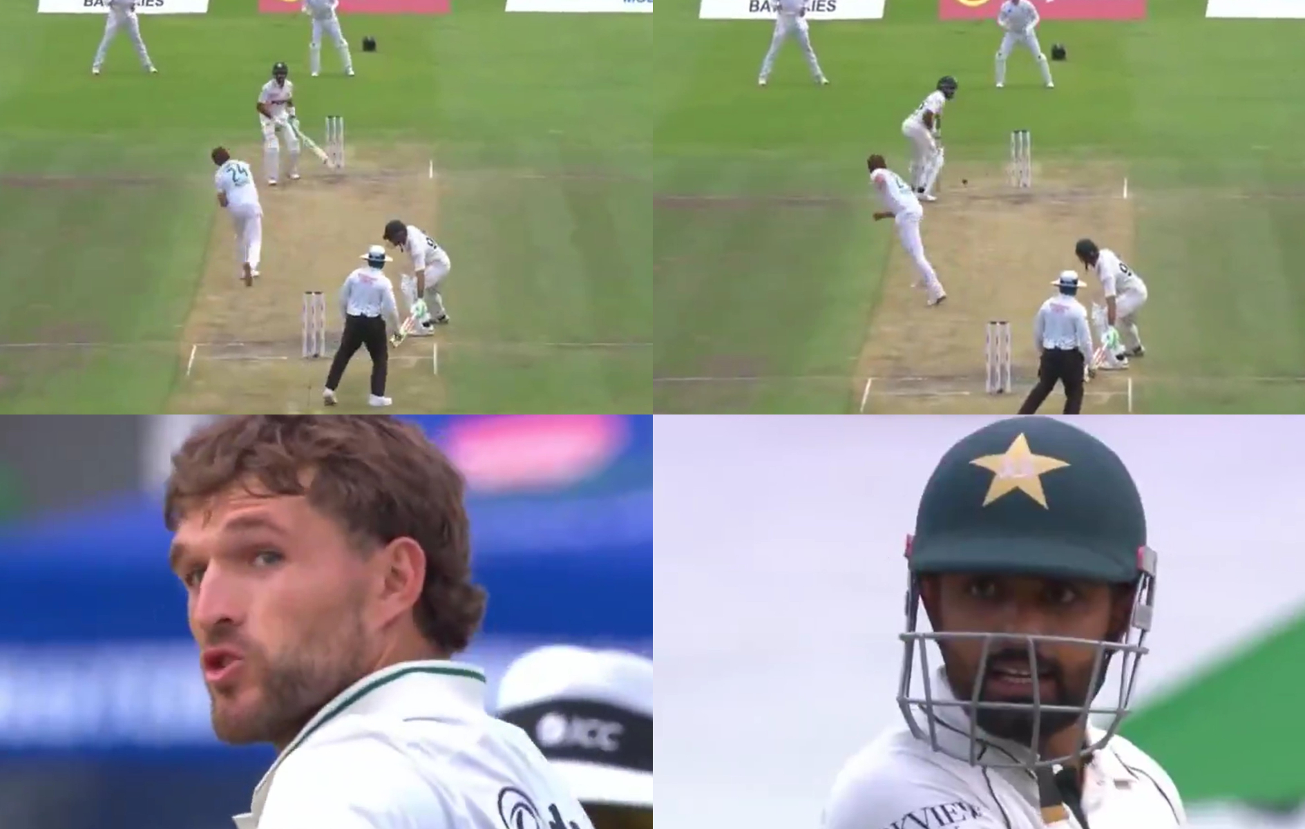 Babar Azam and Wiaan Mulder's heated altercation | X