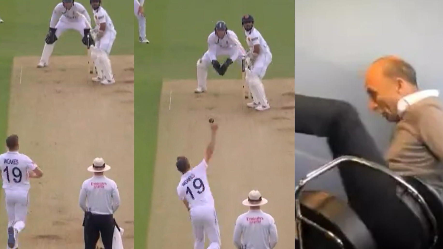 ENG v SL 2024: WATCH- Nasser Hussain nearly falls from his chair seeing Chris Woakes bowling off-spin