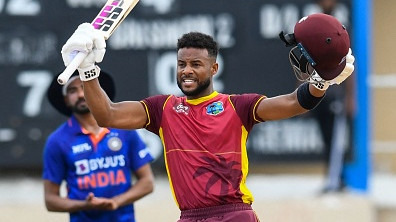 WI v IND 2022: Shai Hope becomes 10th batter to slam a ton in 100th ODI as West Indies post 311 in 2nd ODI