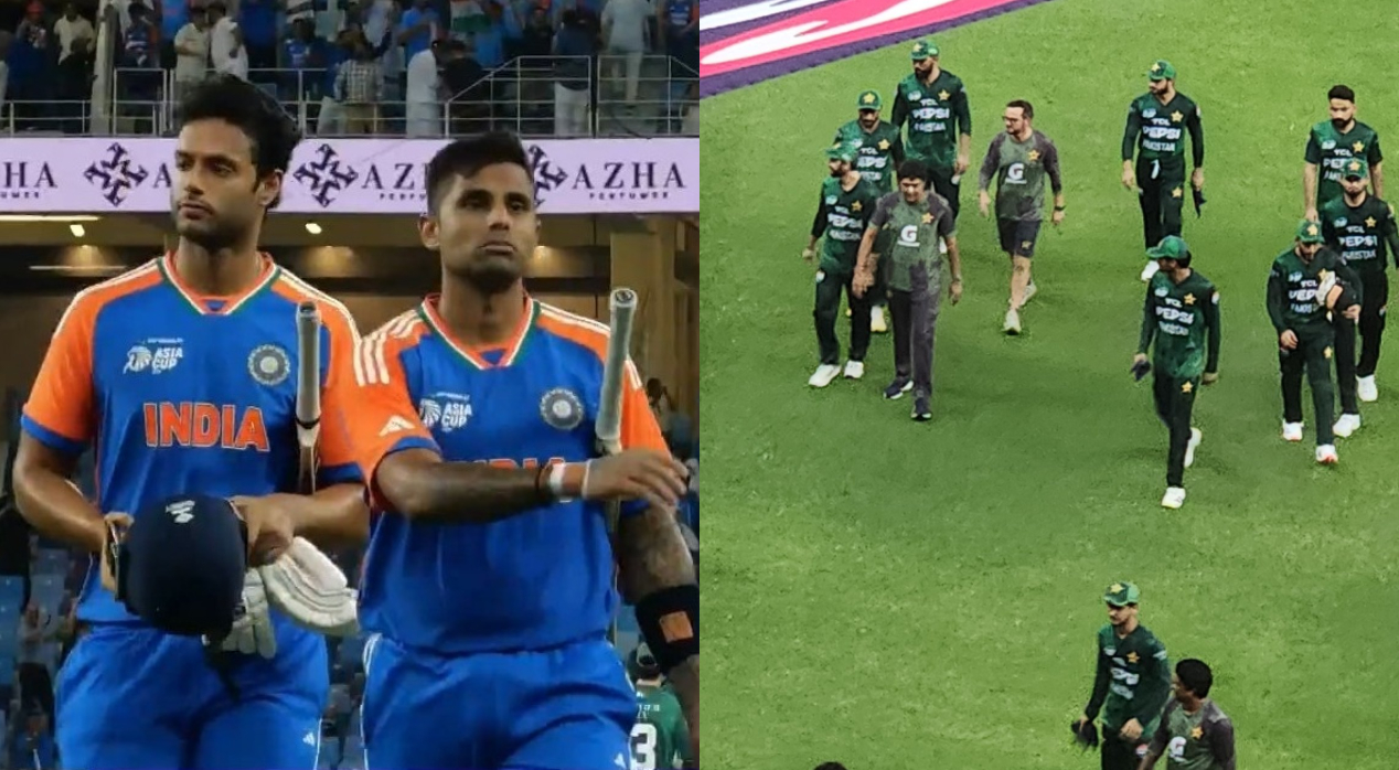 Suryakumar Yadav and Team India didn't shake hands after the match | X
