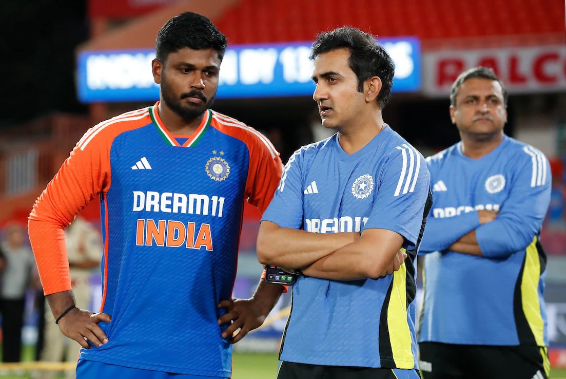 Sanju Samson and Gautam Gambhir | X