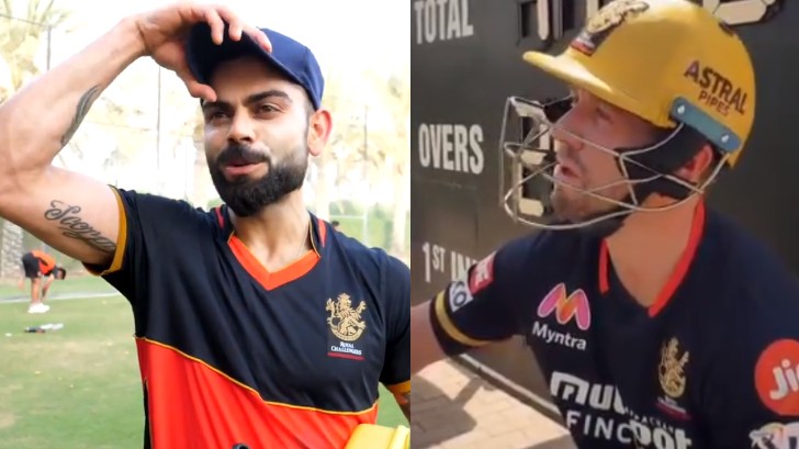 IPL 2020: WATCH - De Villiers has butterflies in his stomach; while Kohli relaxes before RCB-SRH match