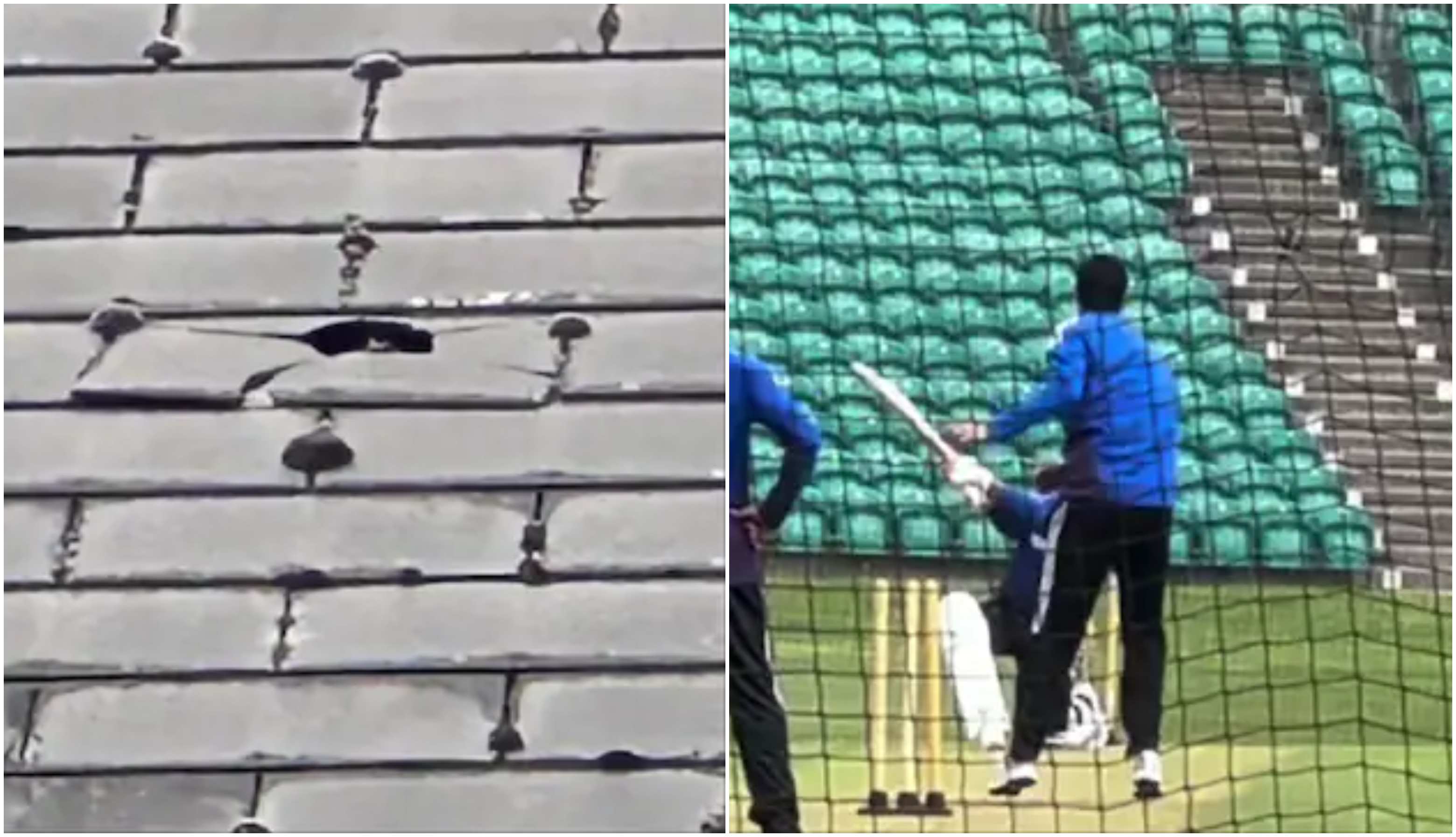 Rishabh Pant breaks roof of the stadium with a six | Screengrab