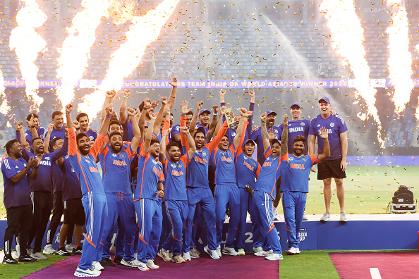 Indian team celebrated Asia Cup 2025 without the trophy | Getty