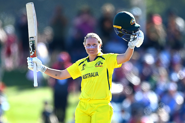 Healy made 170 in 138 balls as Australia posted a huge 356/5 in 50 overs vs England | Getty
