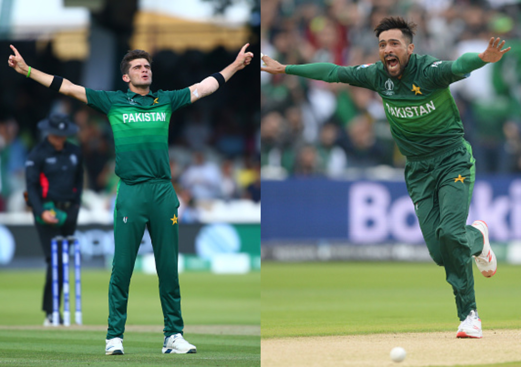 Shaheen Shah Afridi and Mohammad Amir | Getty