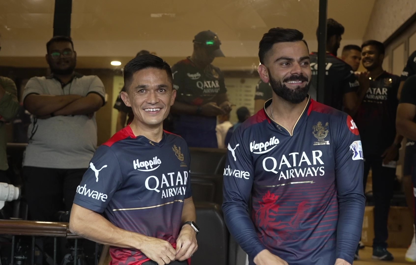 Sunil Chettri with Virat Kohli | RCB Twitter