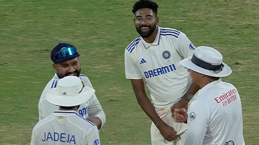 Rohit Sharma and Mohammed Siraj having fun with the umpires | Screengrab