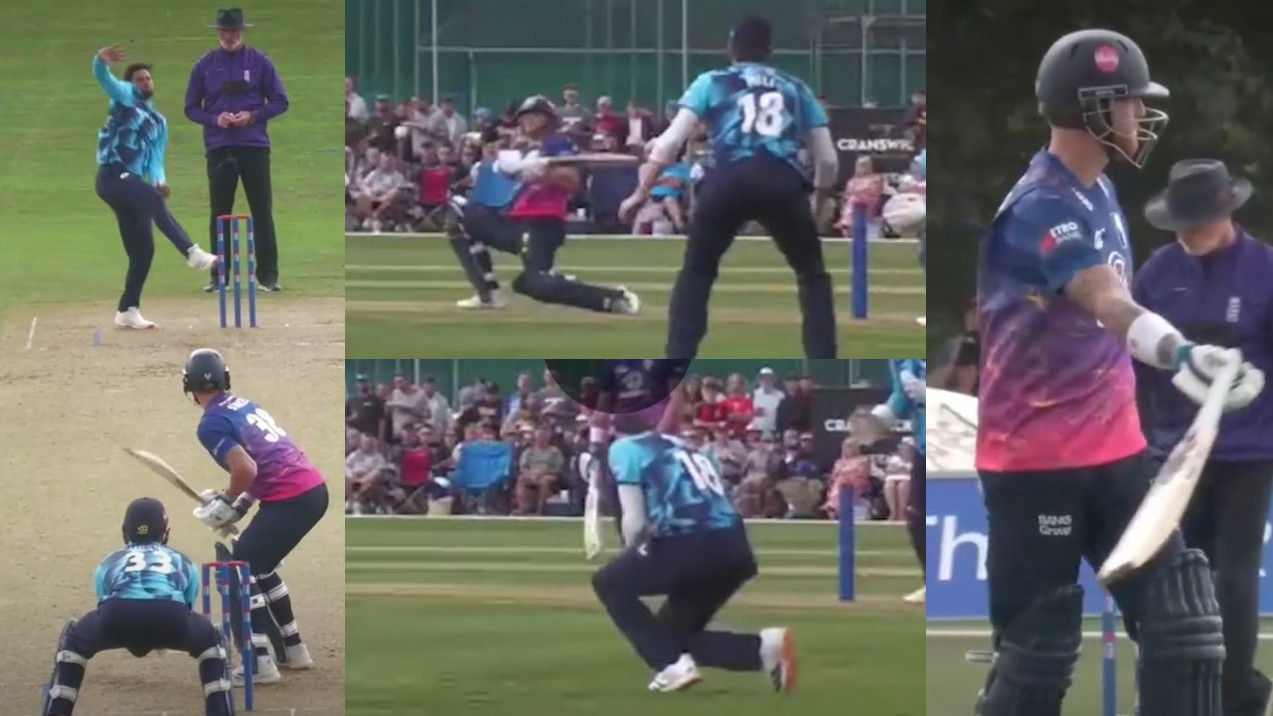 WATCH- Kuldeep Yadav dismisses Ben Stokes in the One-Day Cup match between Durham and Yorkshire