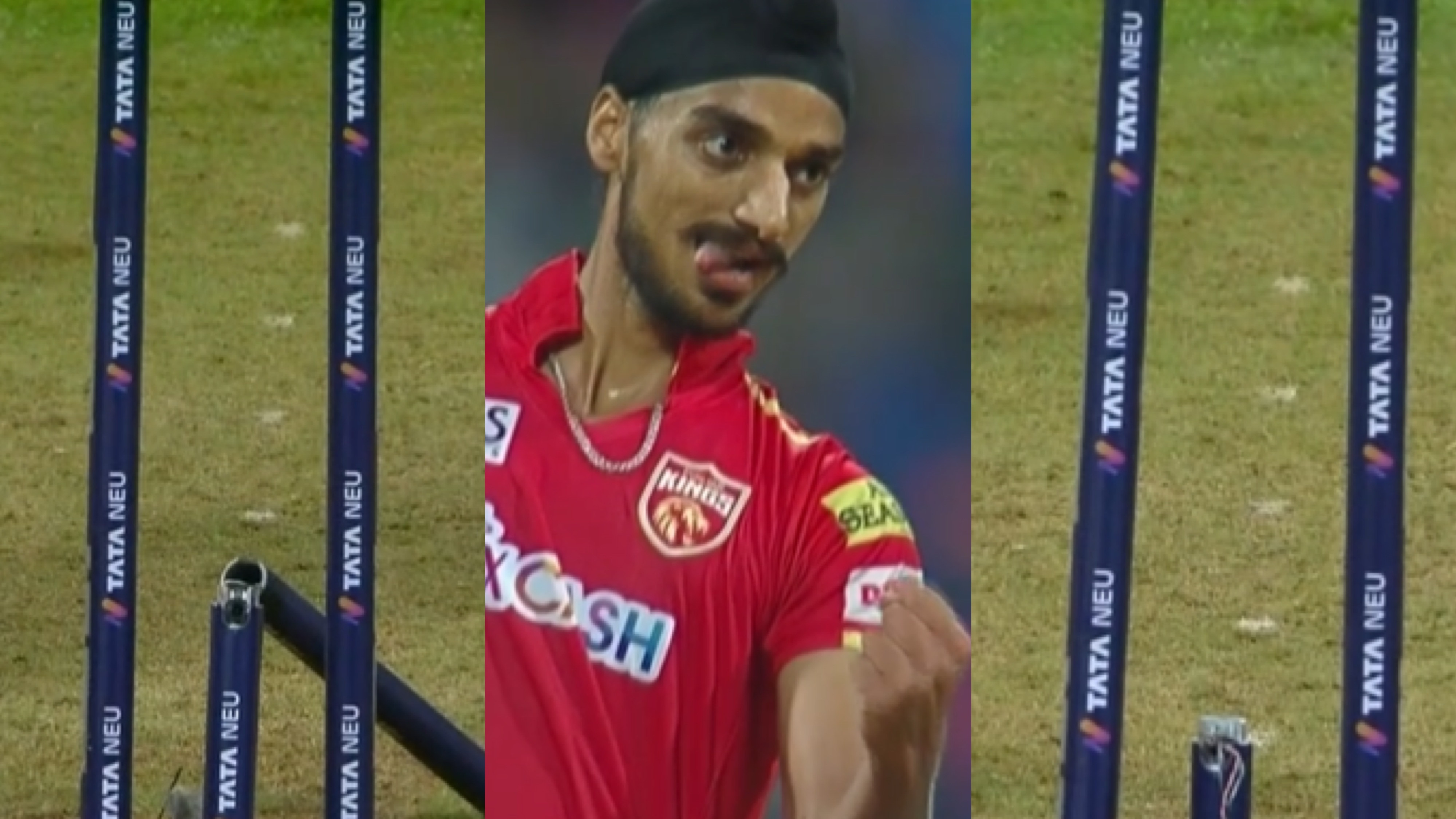 IPL 2023: WATCH - Arshdeep Singh shatters middle stump of Tilak Varma, Nehal Wadhera off consecutive deliveries