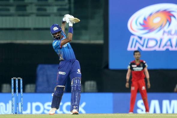 Hardik Pandya scored 13 runs in the IPL 2021 opner vs RCB | BCCI/IPL