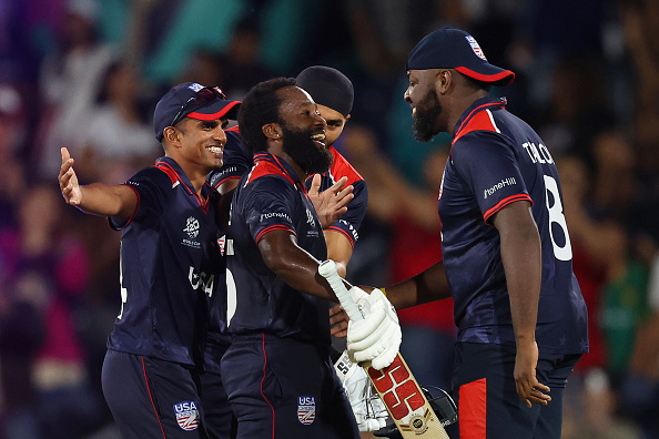 Aaron Jones and USA team celebrate | Getty