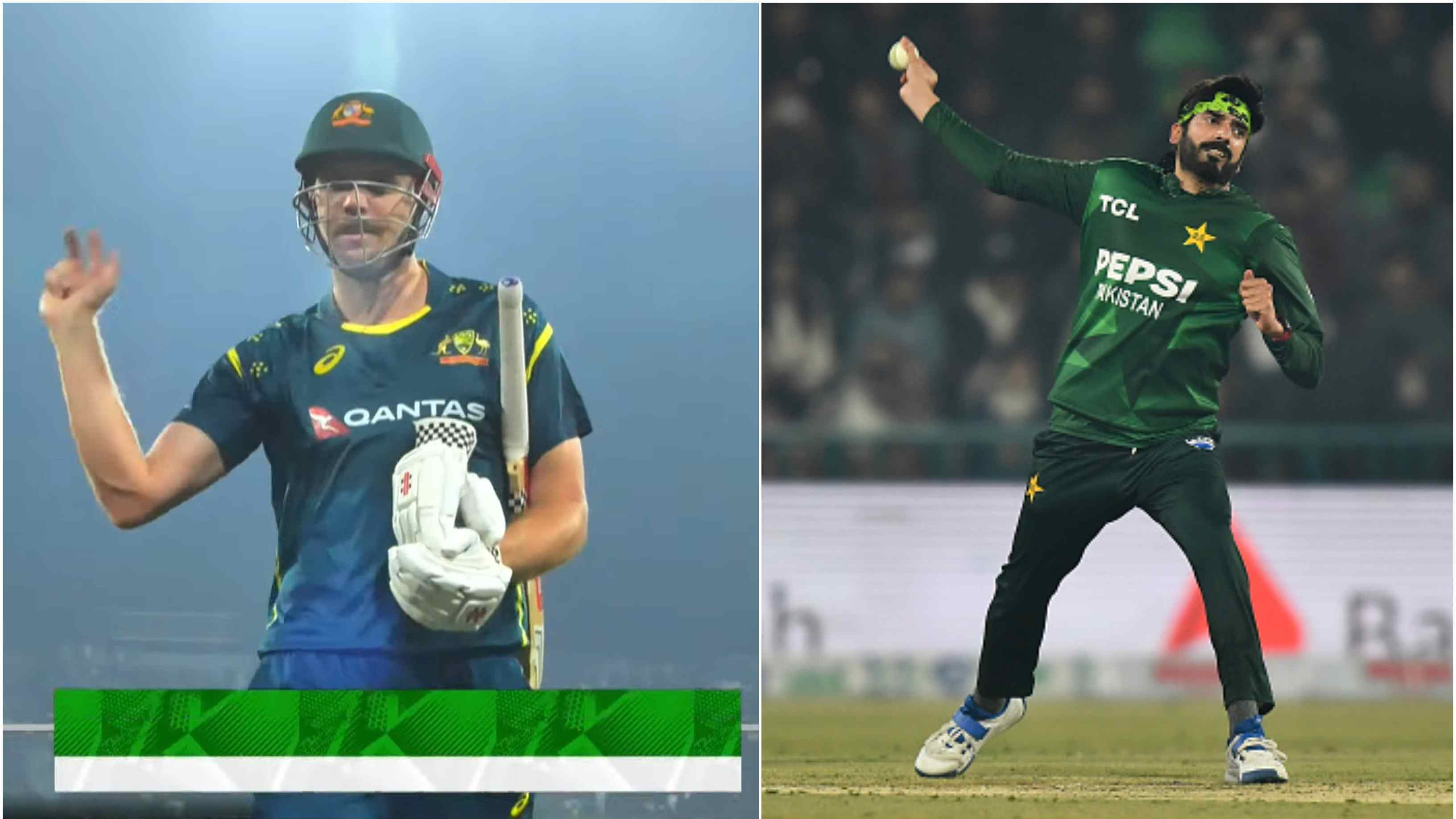 WATCH: Cameron Green makes ‘chucking’ gesture after being dismissed by Usman Tariq in second T20I