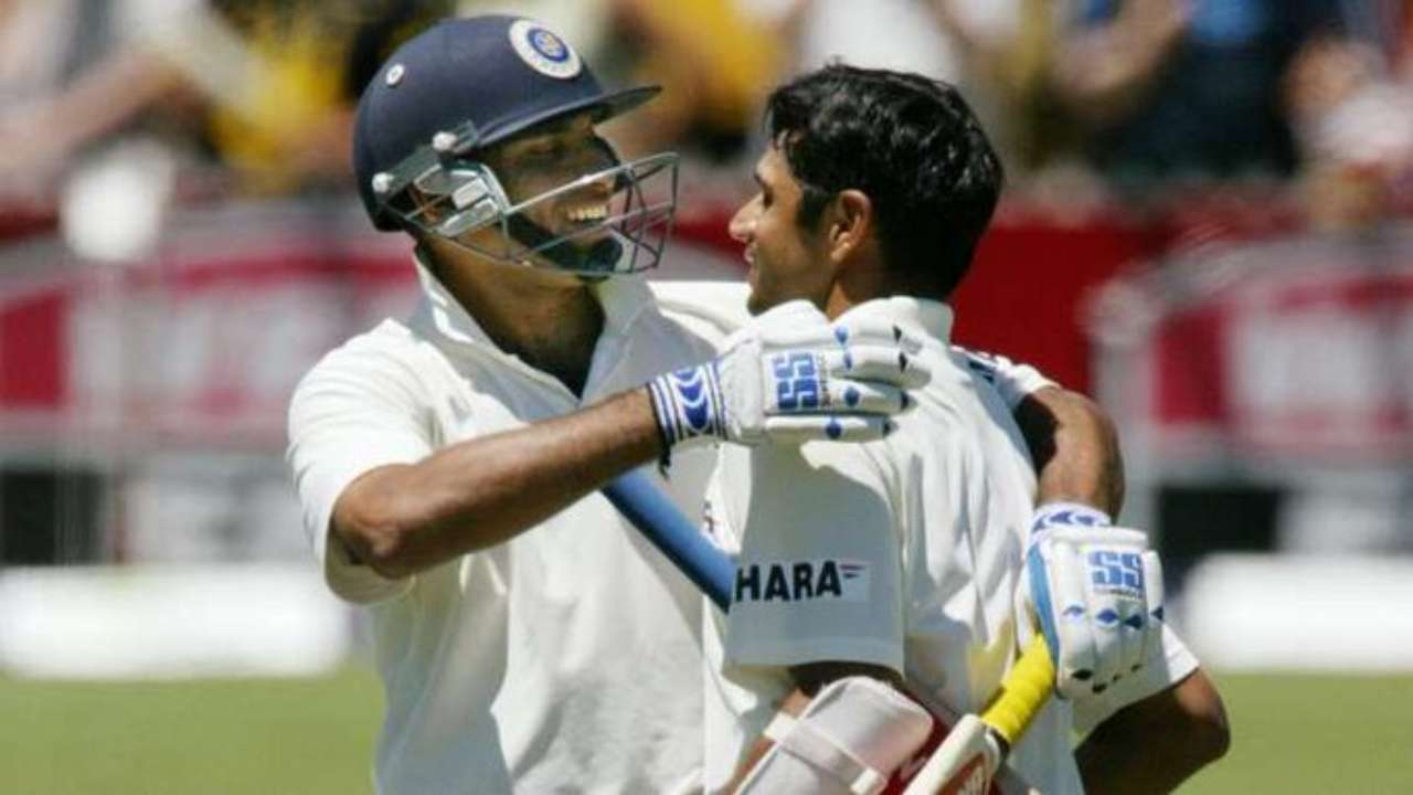 VVS Laxman and Rahul Dravid in Adelaide Test 2003 | GETTY