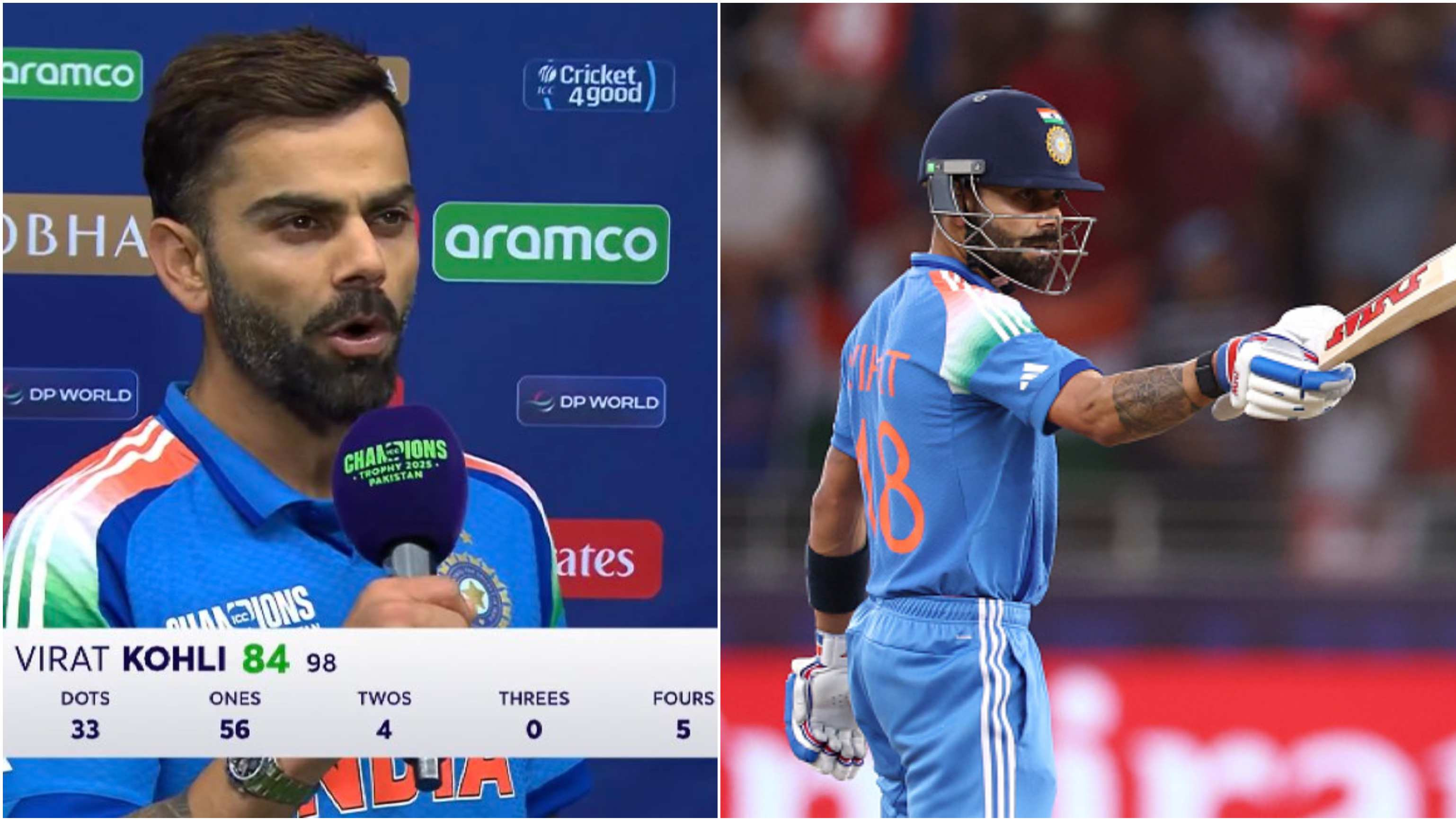 CT 2025: “My only effort was to string in partnerships,” Virat Kohli after guiding India to third successive Champions Trophy final