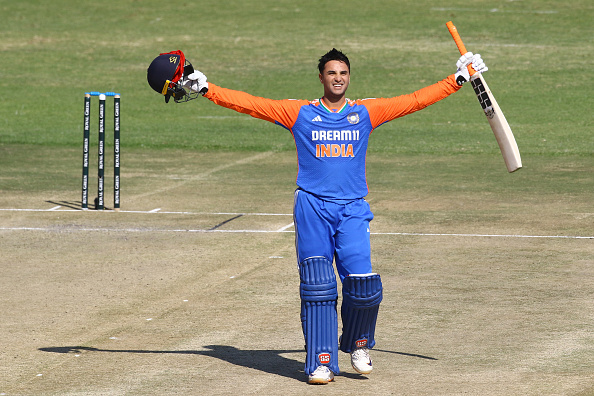 Abhishek Sharma hit 7 fours and 8 sixes in his 100-run knock | Getty