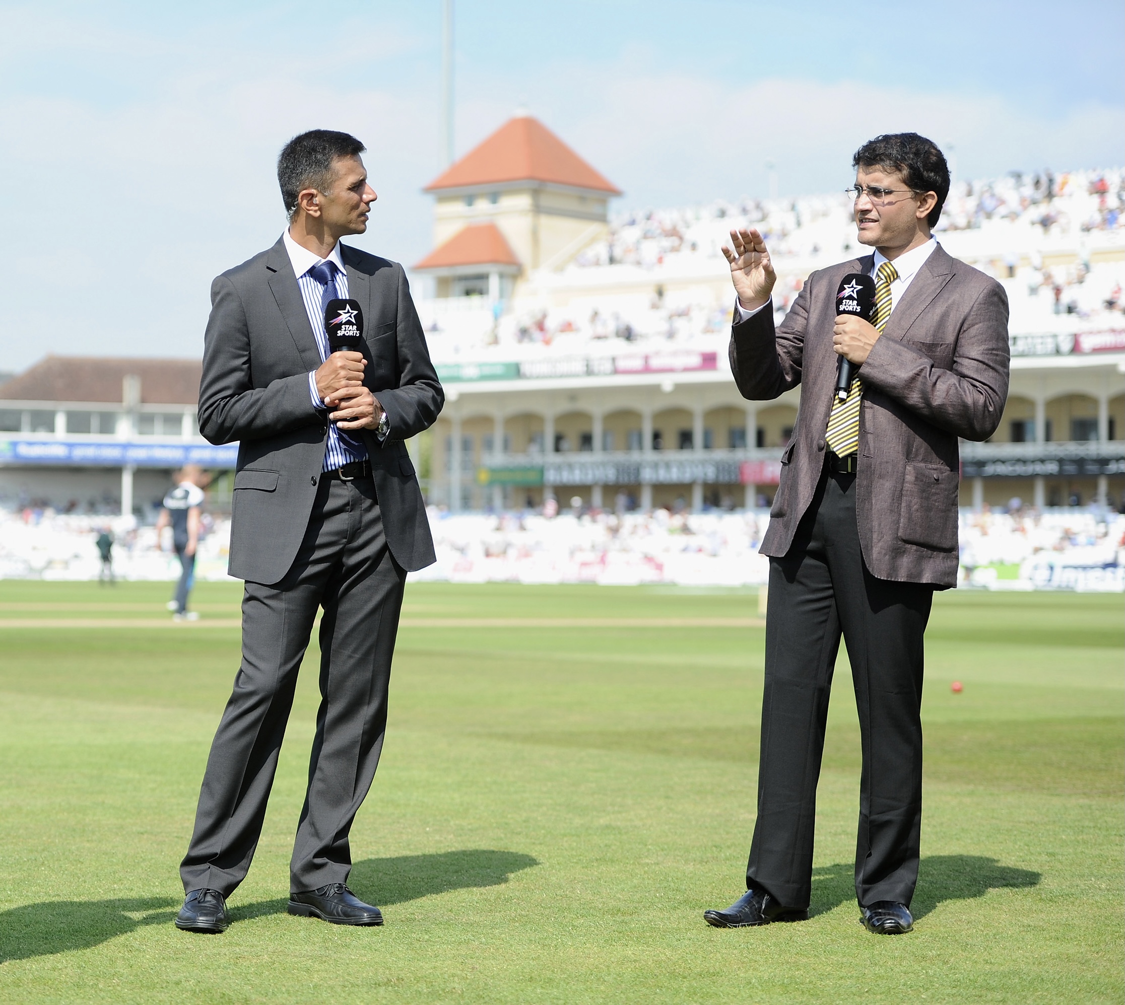 Rahul Dravid and Sourav Ganguly | Getty Images
