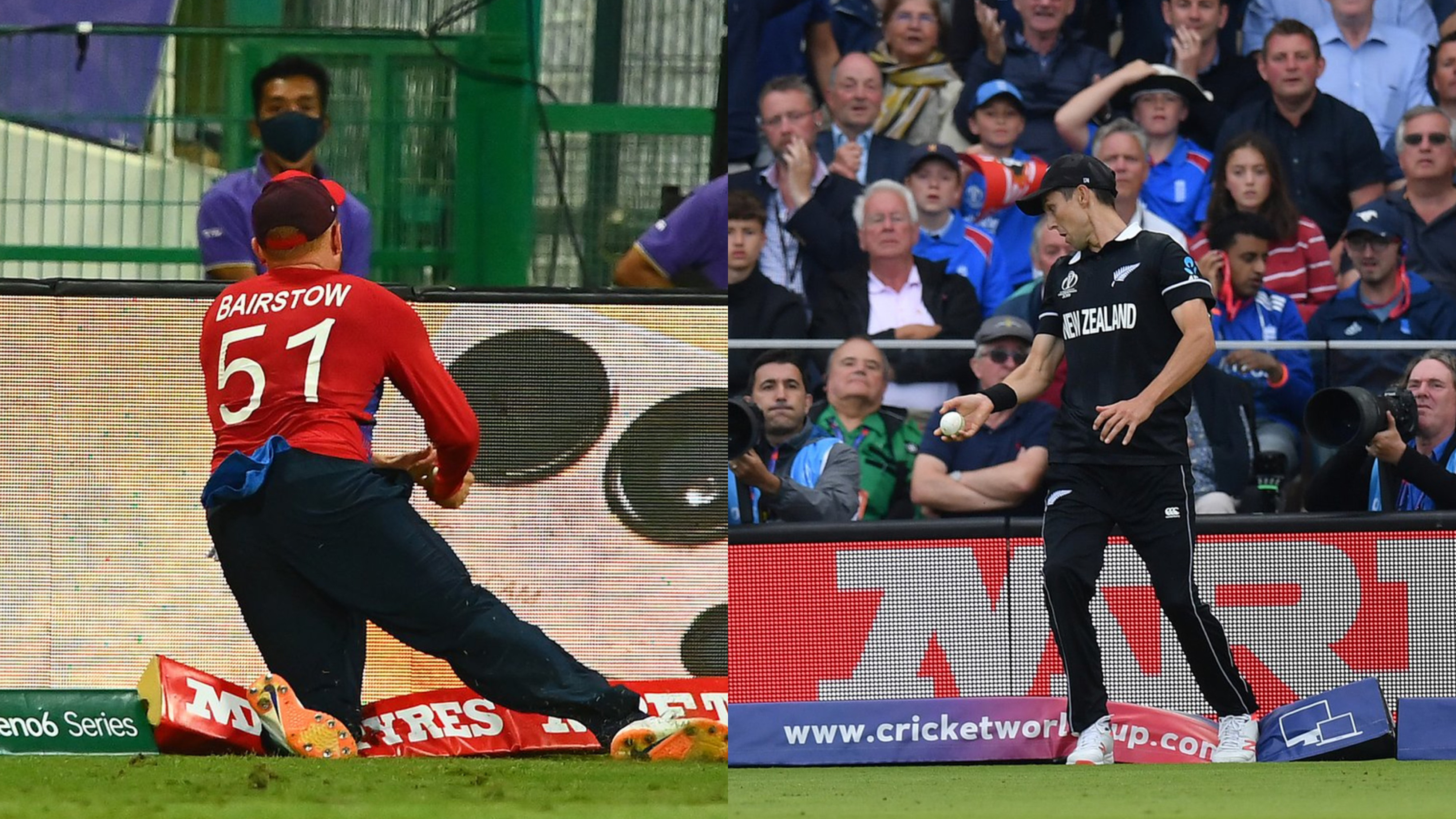 WATCH - Jonny Bairstow suffers a 'Trent Boult moment' from 2019 in the T20 World Cup 2021 semi-final
