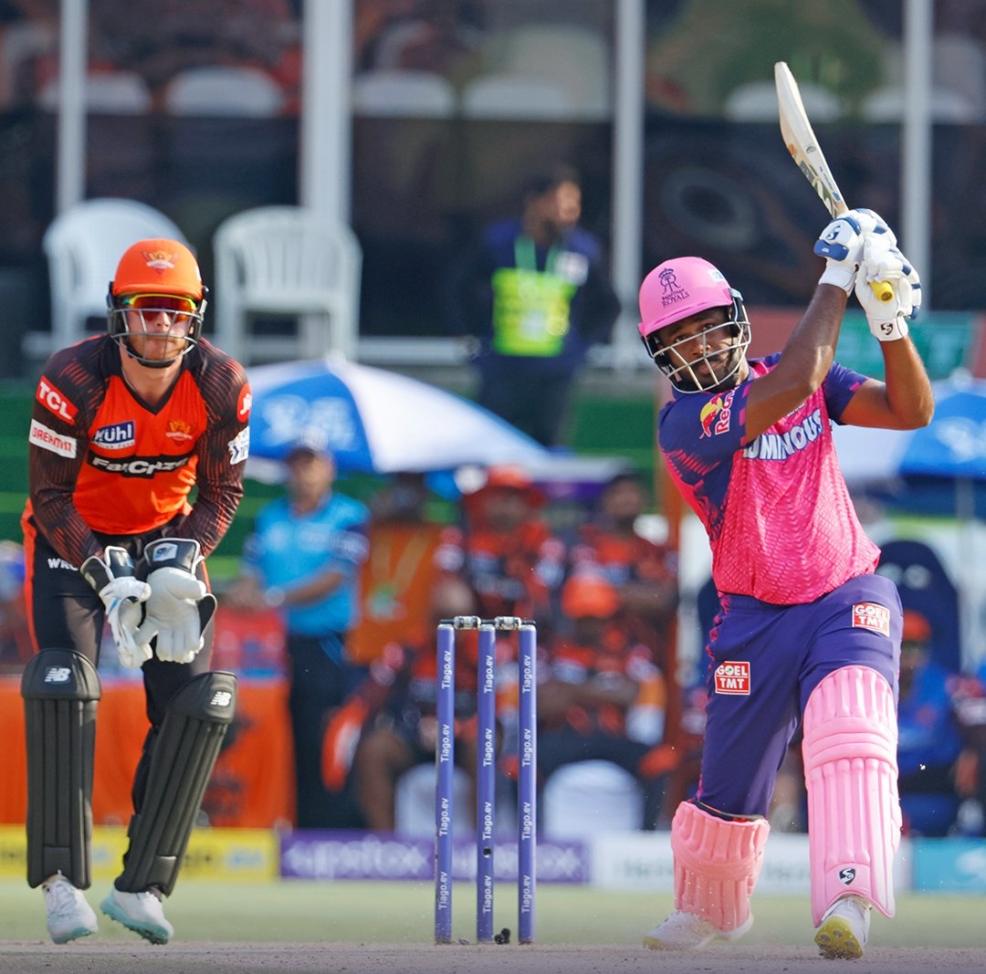 Sanju Samson made 55 runs in RR's 72-run win over SRH in their IPL 16 opener | IPL Twitter