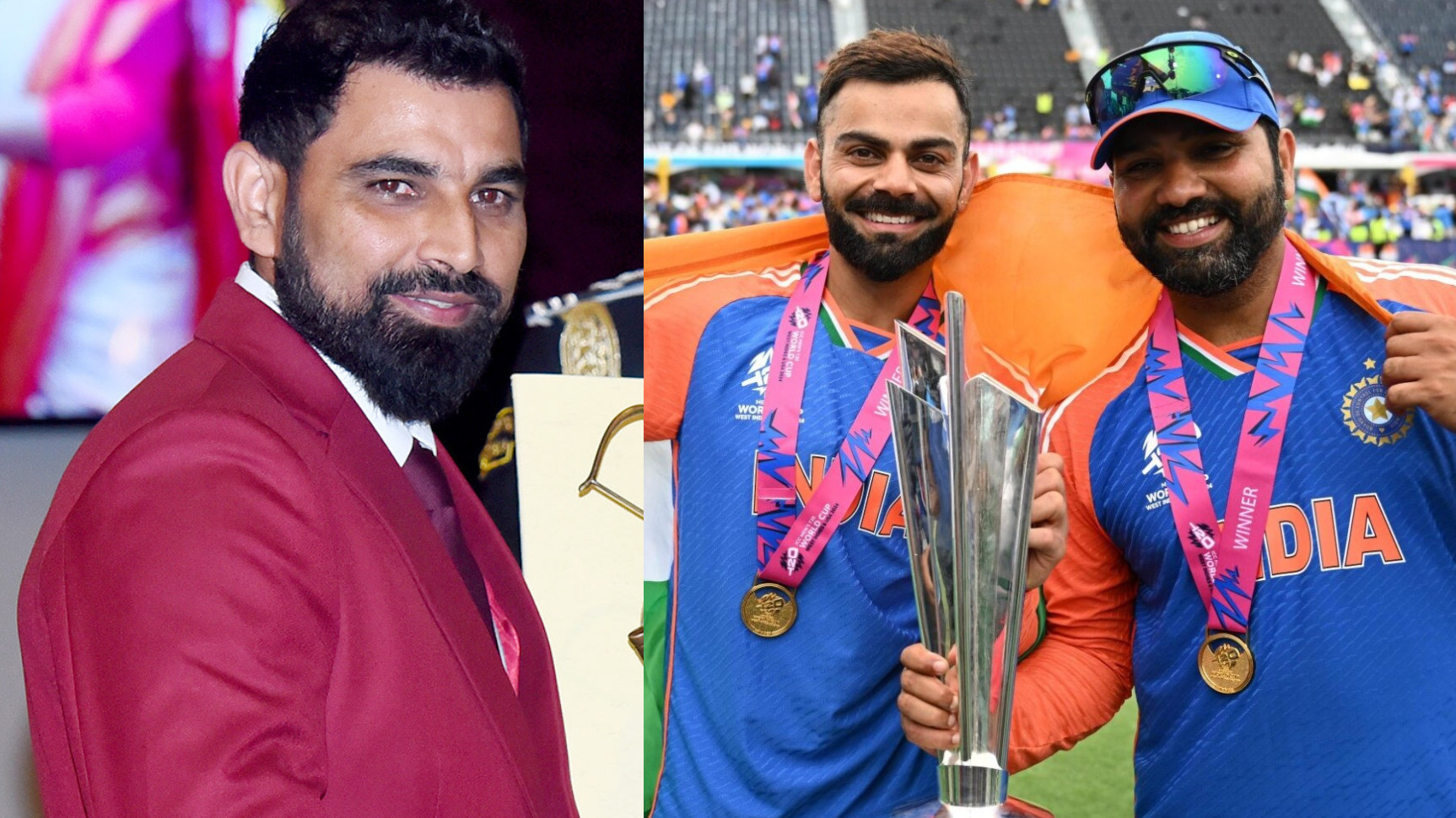 ‘Replacing them will be a challenge’- Mohammad Shami expresses shock on Rohit Sharma and Virat Kohli’s T20I retirement