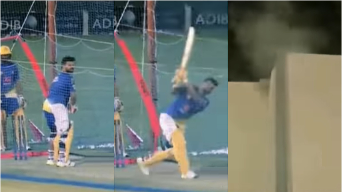 IPL 2021: WATCH - Suresh Raina smashes a 'dhueindar' six as smoke comes out in CSK's practice session 