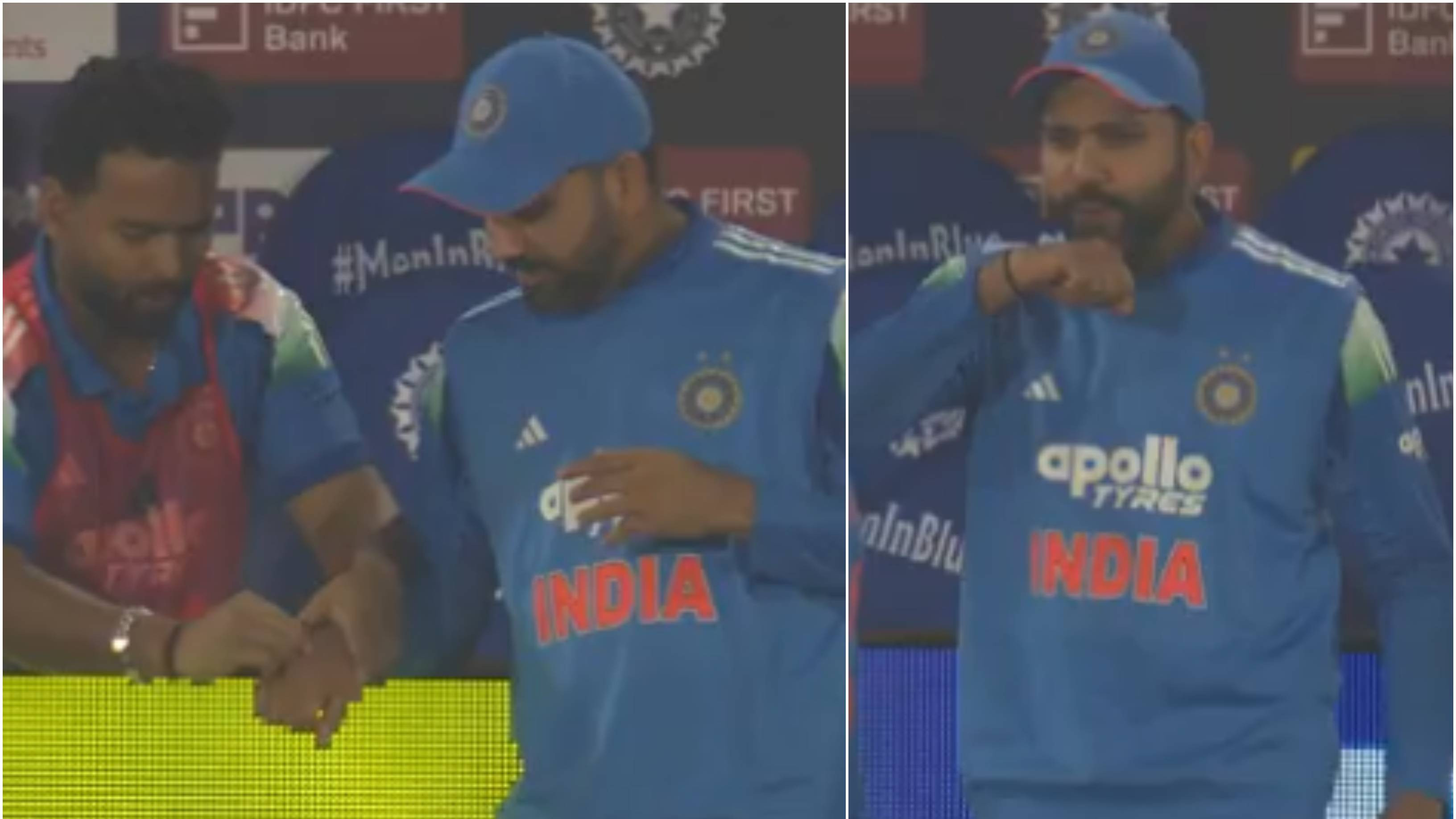 IND v SA 2025: WATCH - Rohit Sharma, Rishabh Pant share heartfelt 'eyelash wish' moment during Raipur ODI