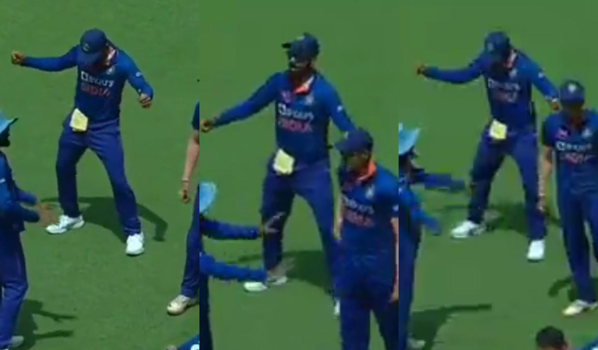 Virat Kohli danced to SRK hit 'Lungi Dance' before India took the field | Twitter