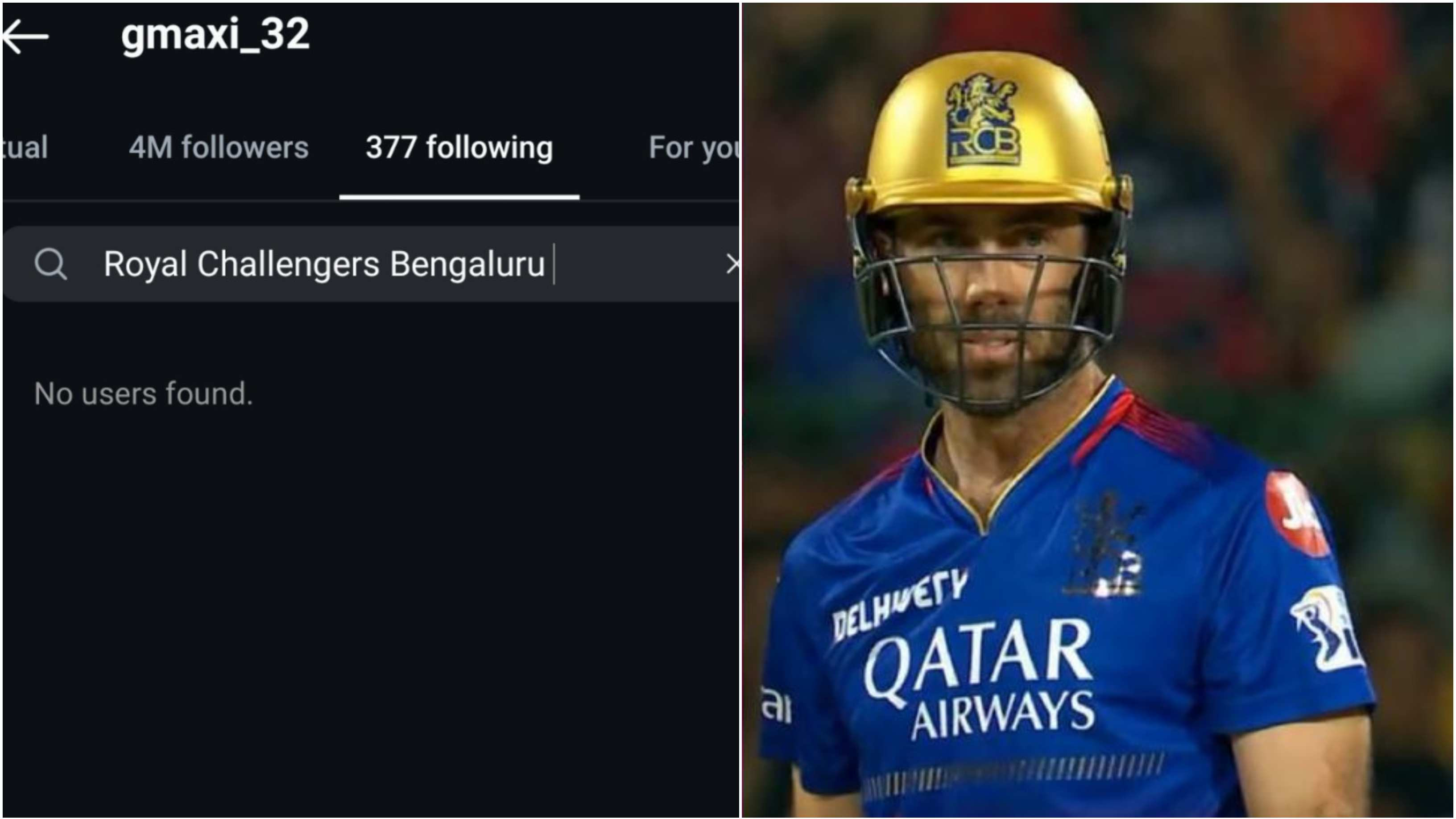 Fans speculate about Glenn Maxwell leaving RCB as Australian cricketer unfollows IPL franchise on Instagram