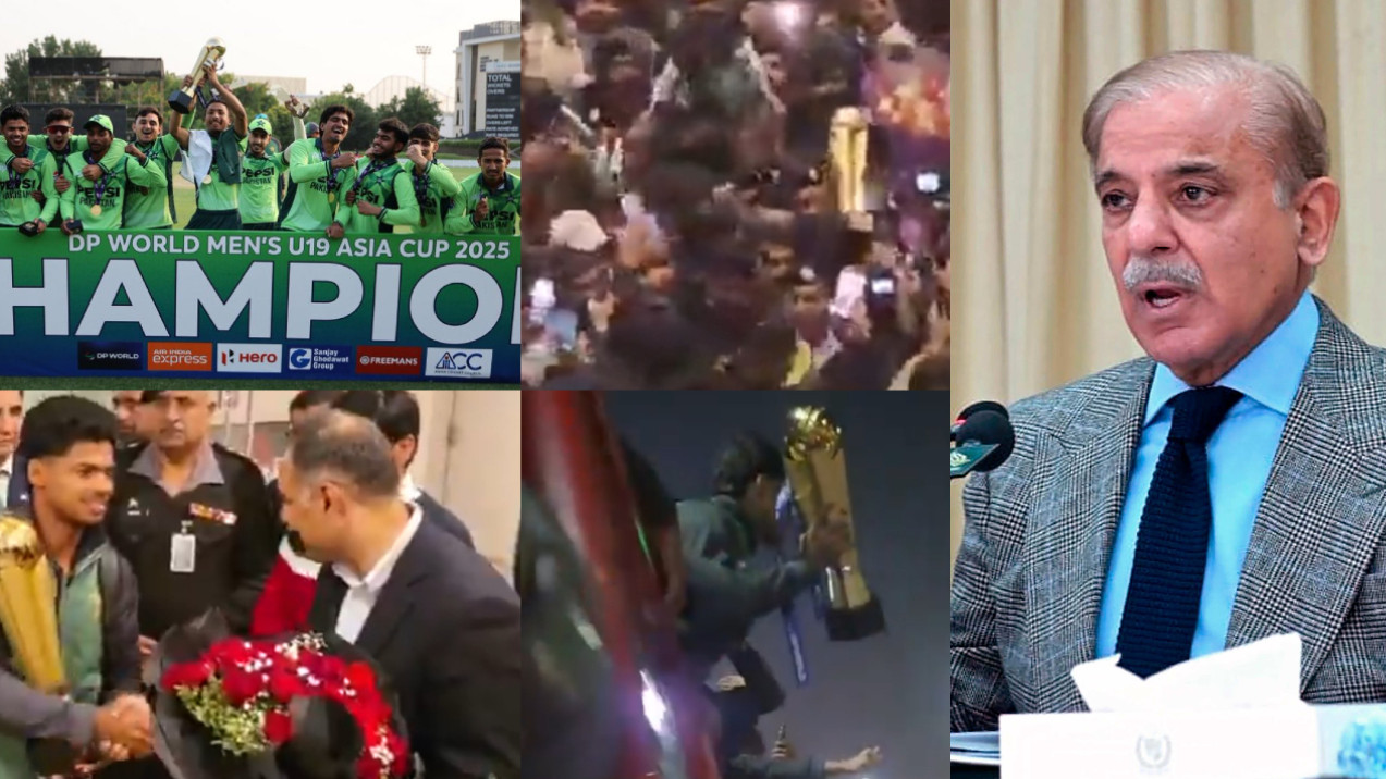 WATCH- Pakistan team receive rousing welcome for U19 Asia Cup win; Pak PM Shehbaz Sharif announces big cash reward