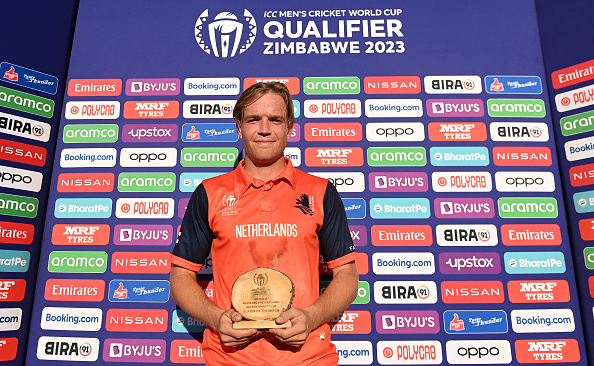 Bas de Leede got the Player of the Tournament for his century and fifer | Getty