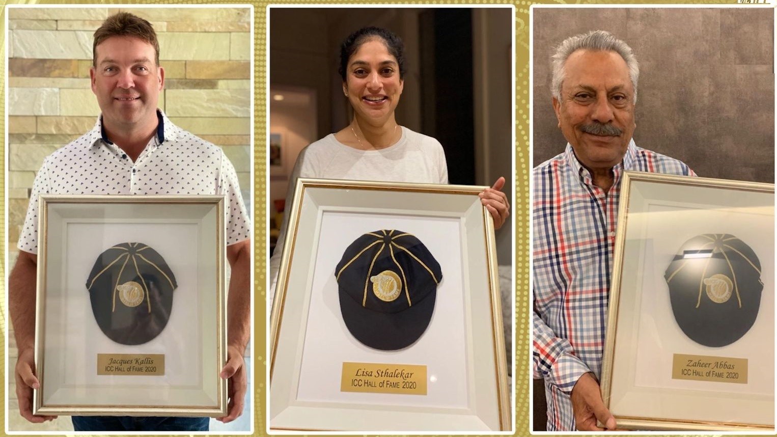 Jacques Kallis, Lisa Sthalekar and Zaheer Abbas- ICC Hall of Fame 2020 inductees